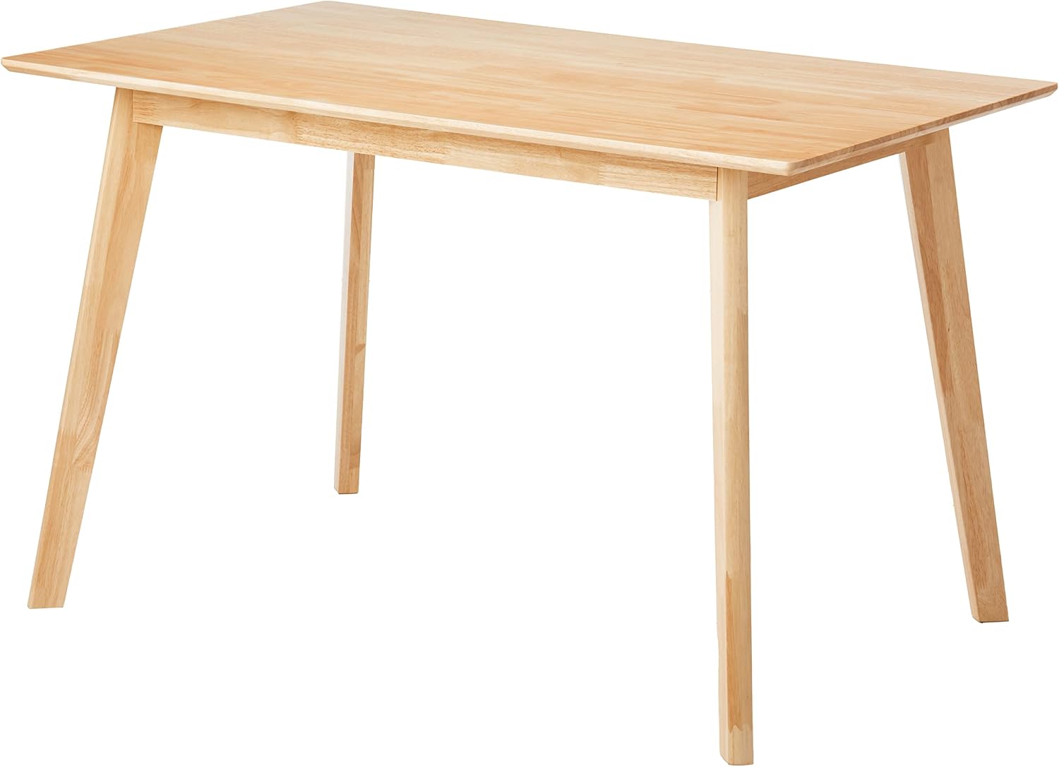 Certified Solid Wood Kitchen Rectangular Dining Table, Easy to Assemble, 29.5"D x 47.2"W x 29.5"H, Natural Wood