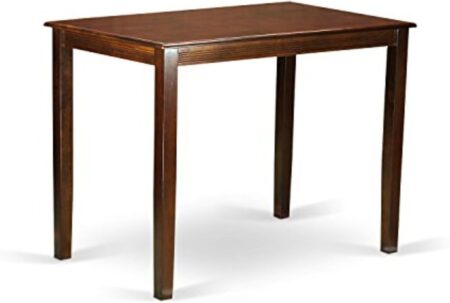 Rectangle Counter Height Dining Table, 30x48 Inch, Mahogany