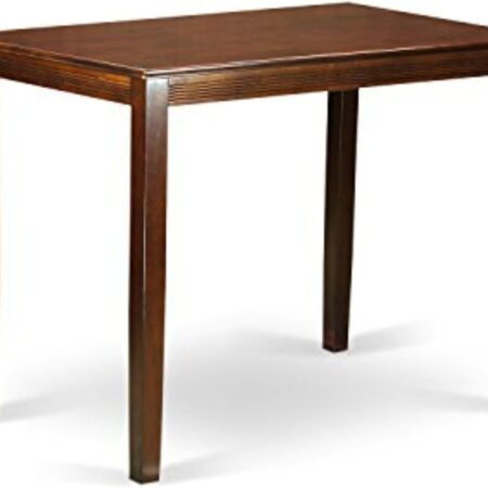 Rectangle Counter Height Dining Table, 30x48 Inch, Mahogany