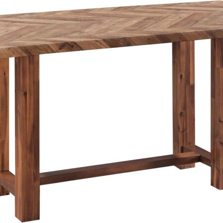 Rectangular Counter Height Table in Brown