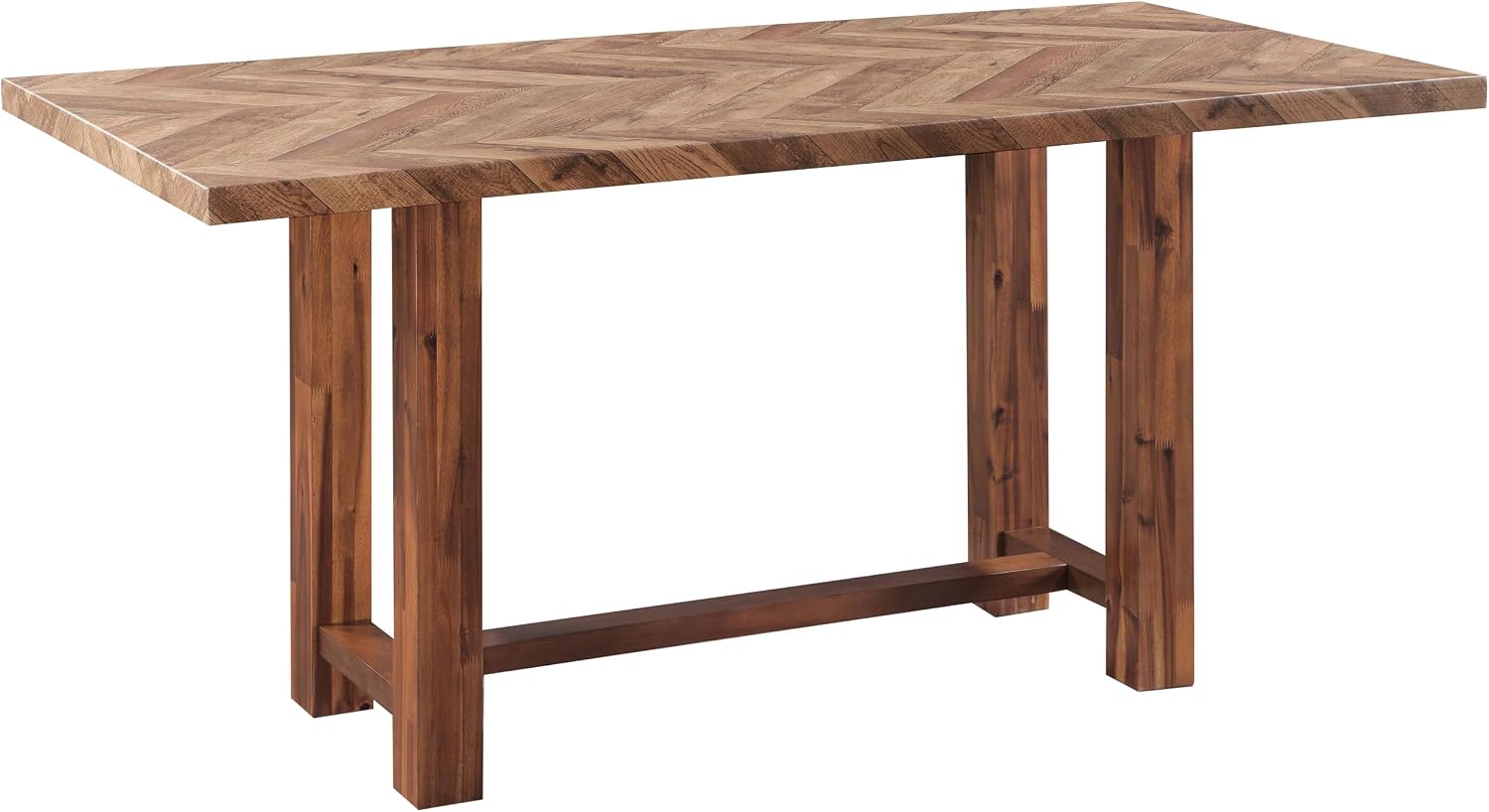 Rectangular Counter Height Table in Brown