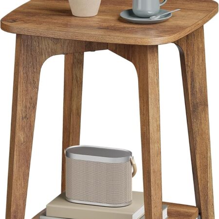 Two-Tier Small Square Side Table, Bedside Table