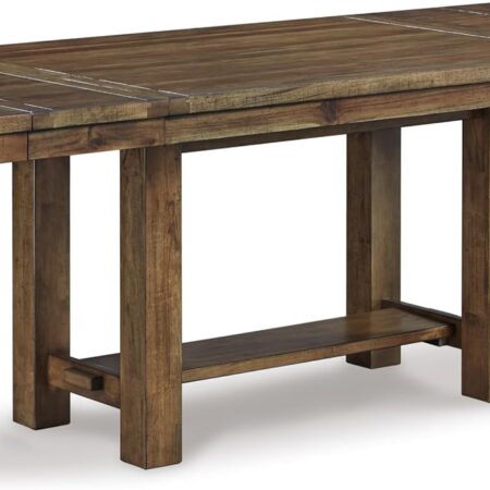 Farmhouse 36” x 30” Dining Extension Table, Seats up to 8, Brown