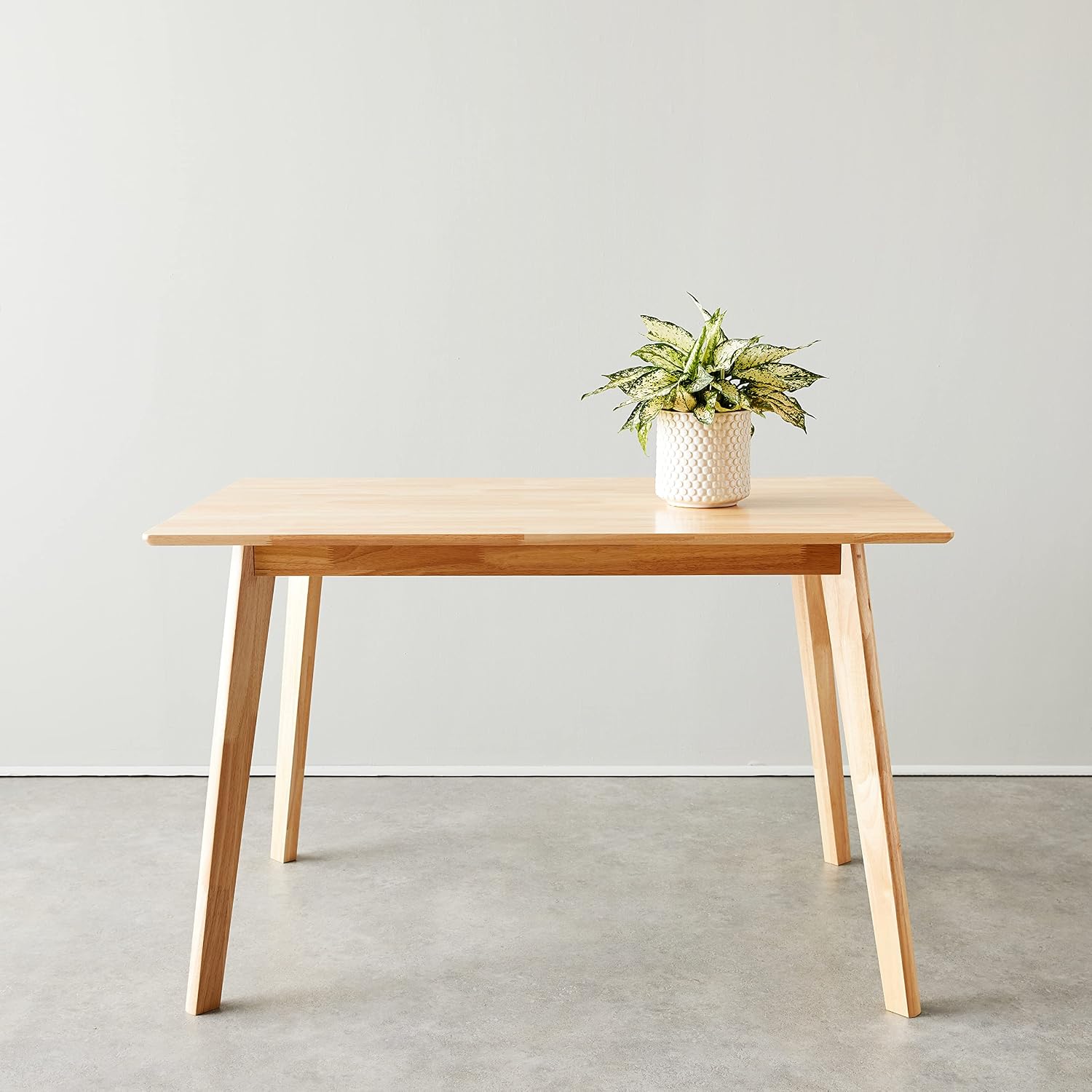 Certified Solid Wood Kitchen Rectangular Dining Table, Easy to Assemble, 29.5"D x 47.2"W x 29.5"H, Natural Wood - Image 2